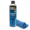 Tub O’ Towels Stainless Steel Cleaner & Polish with Microfiber Cloth