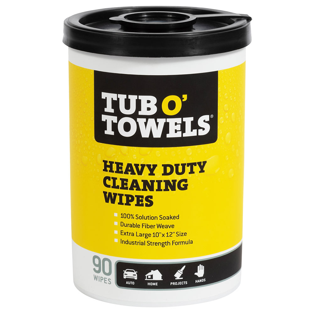 Tub O' Towels TW01-15 - 10 Pack Heavy Duty Multi-Surface Cleaning Wipes